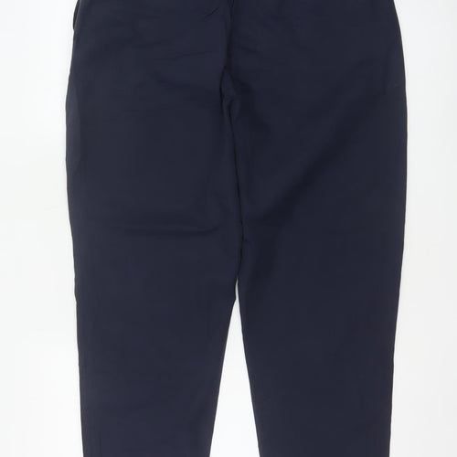 Marks and Spencer Women’s Blue Cropped Twill Trousers Size 16