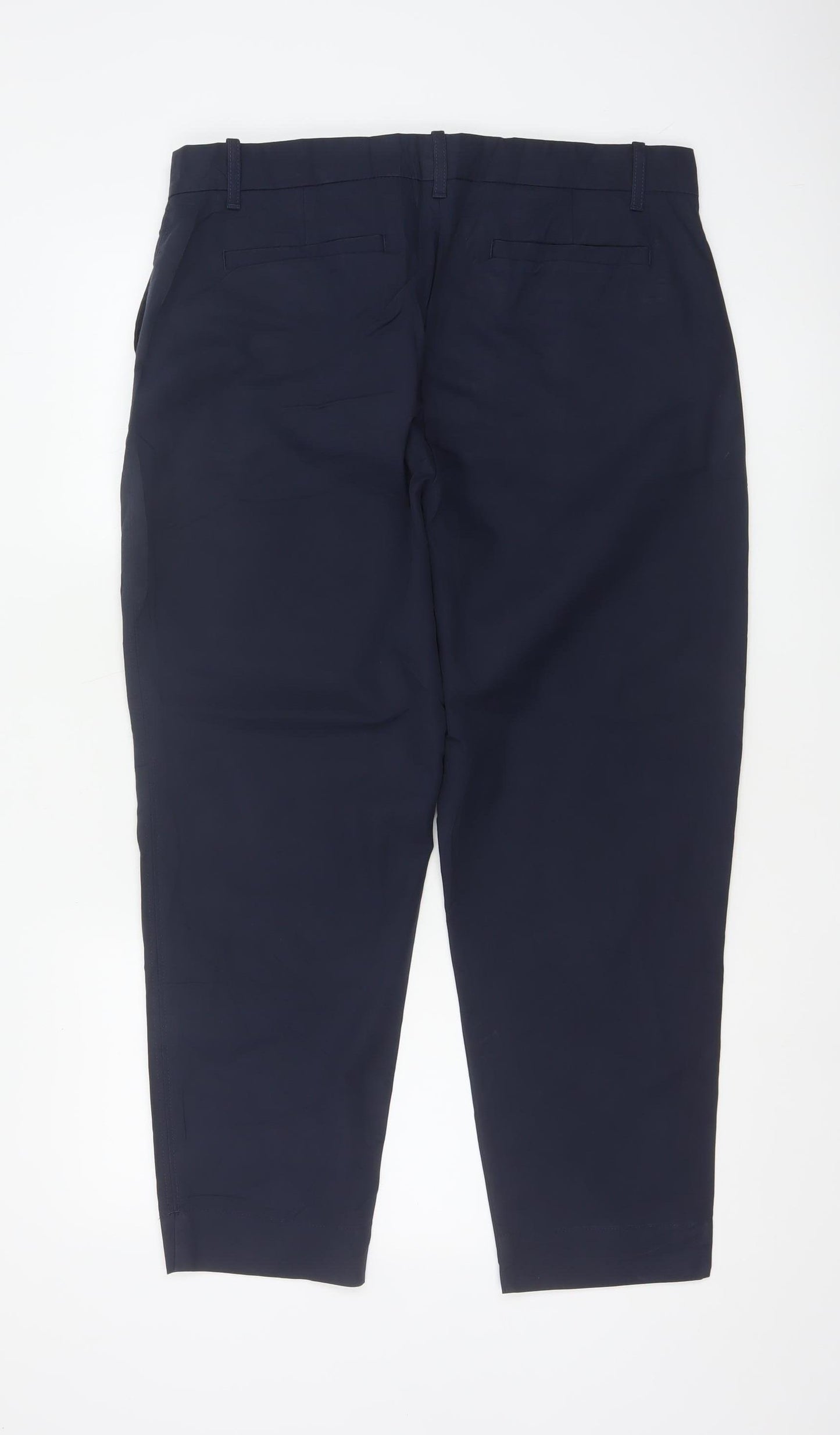 Marks and Spencer Women’s Blue Cropped Twill Trousers Size 16