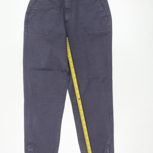 Marks and Spencer Women's Grey Cotton Blend Jogger Trousers Size 10