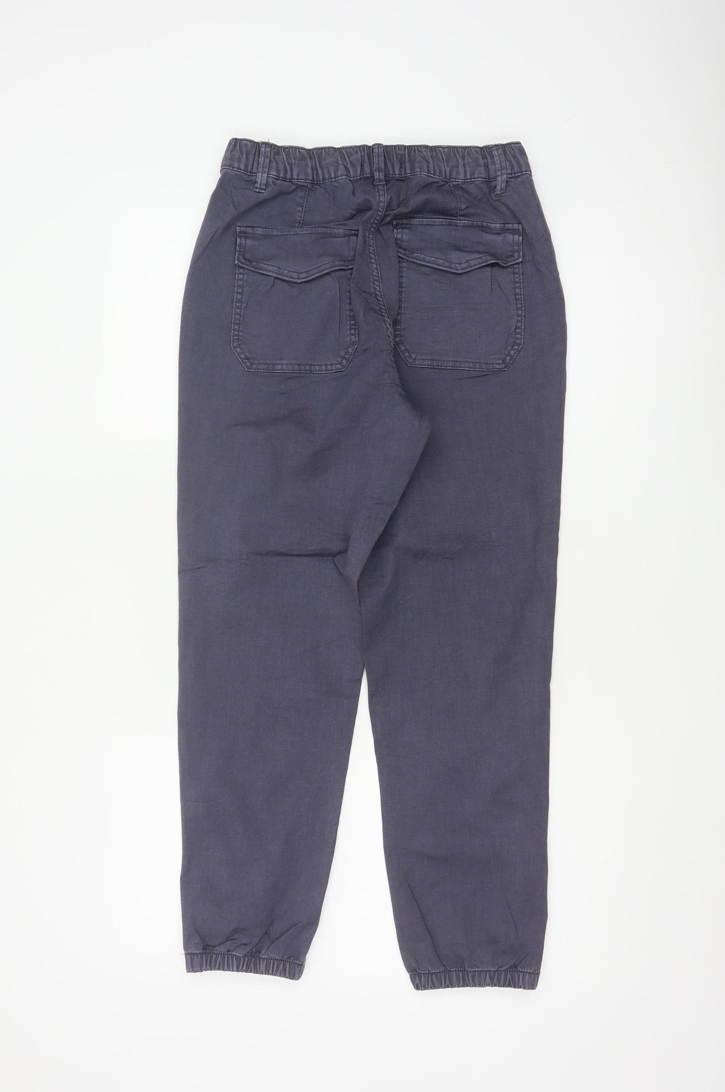 Marks and Spencer Women's Grey Cotton Blend Jogger Trousers Size 10