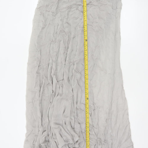 Phase Eight Women’s Grey Silk A-Line Long Skirt Size 10