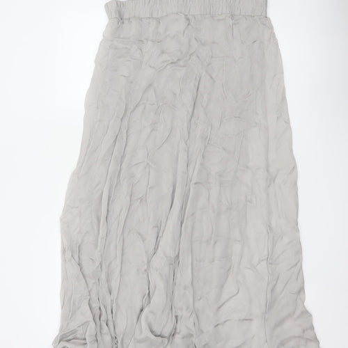 Phase Eight Women’s Grey Silk A-Line Long Skirt Size 10