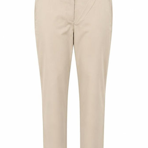 Marks and Spencer Women Beige Chino Trousers Size 14 Short