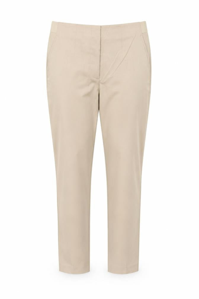 Marks and Spencer Women Beige Chino Trousers Size 14 Short