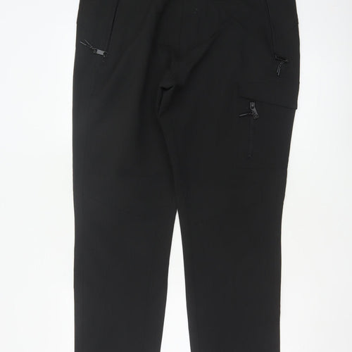 EASY Men's Black 36S Tapered Fit Cargo Trousers