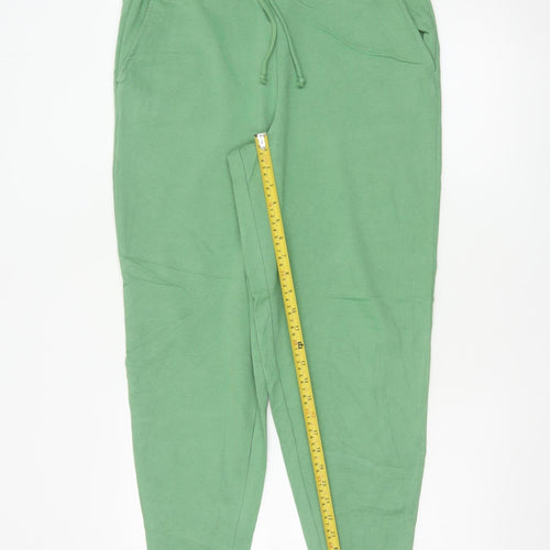 Marks and Spencer Women’s Green Cotton Jogger Trousers Size 14