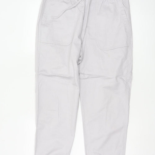 GAP Women’s Grey Cotton Jogger Trousers M Relaxed Fit