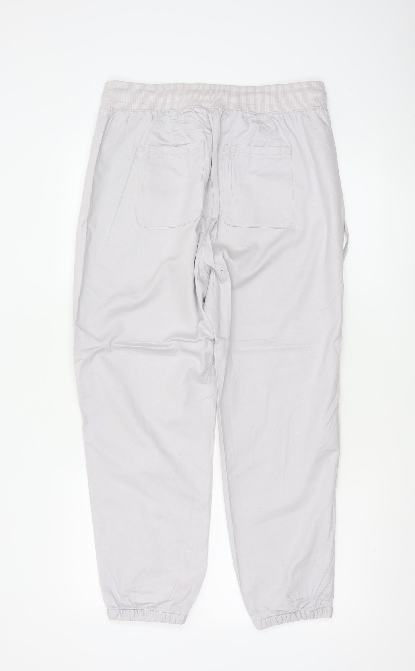GAP Women’s Grey Cotton Jogger Trousers M Relaxed Fit