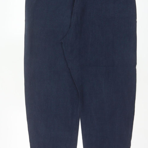 Marks and Spencer Womens Blue Size 14 Tapered Trousers