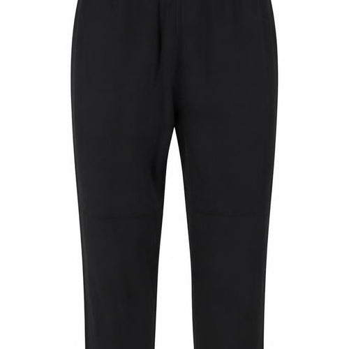 Marks and Spencer Women Black Size 18 Regular Lyocell Cotton Trousers