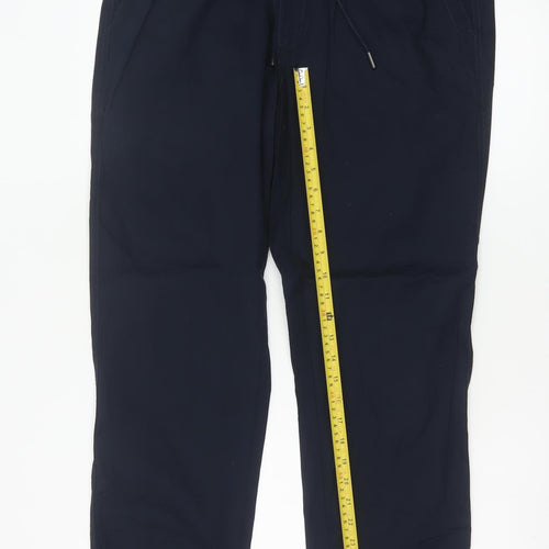 Marks and Spencer Men's Blue Cotton Jogger Trousers M