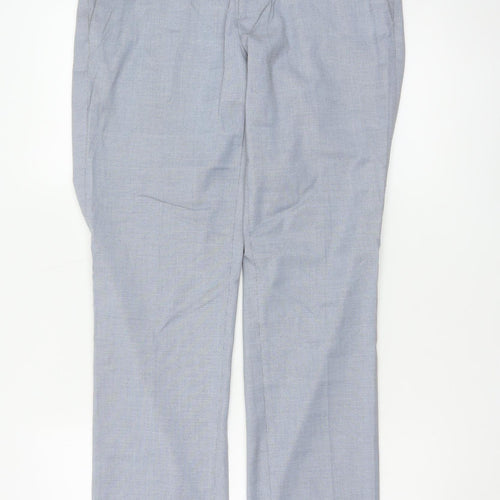 Marks and Spencer Mens Grey Slim Fit Chino Trousers 30W 31L