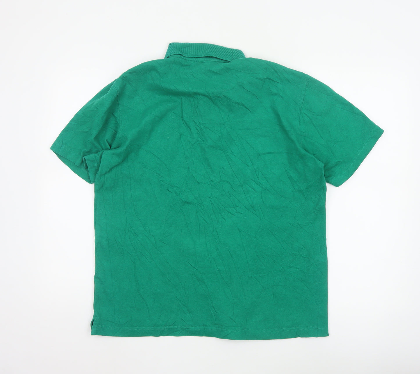 Cotton Traders Men's Green Short Sleeve Polo Shirt Size M