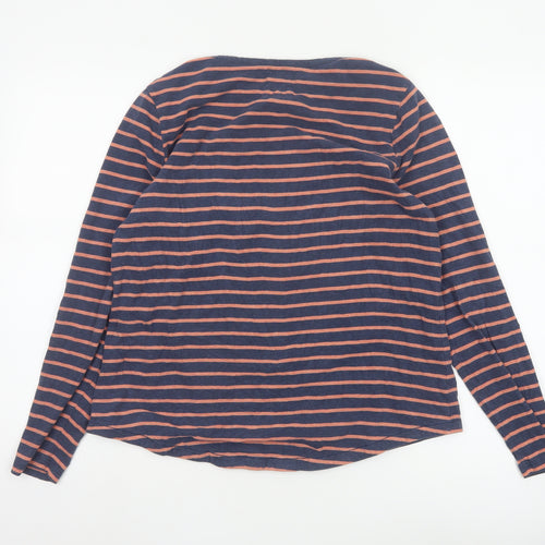 Fat Face Women Blue Striped Long Sleeve Jersey T-Shirt UK 12
