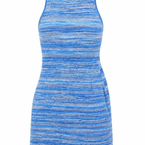 & Other Stories Womens Blue Striped Tank Dress Size S Sleeveless Knit Cotton Linen