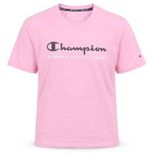 Champion Men's Pink Graphic Logo T-Shirt Size L Regular Fit