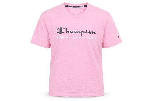 Champion Men's Pink Graphic Logo T-Shirt Size L Regular Fit
