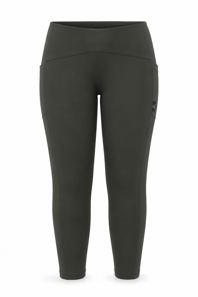 Front view of Next Women Green Jersey Leggings, size 20, Regular Stretch Trousers