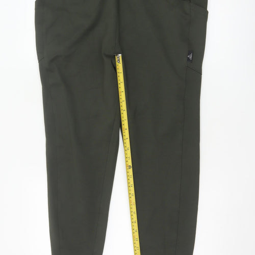 Next Women Green Jersey Leggings Size 20 Regular Stretch Trousers