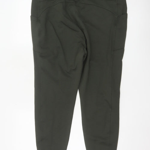 Next Women Green Jersey Leggings Size 20 Regular Stretch Trousers