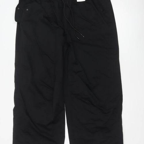 Marks and Spencer Women’s Black Cotton Cargo Trousers Size 20 Short