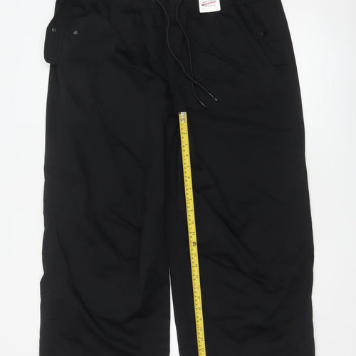 Marks and Spencer Women’s Black Cotton Cargo Trousers Size 20 Short