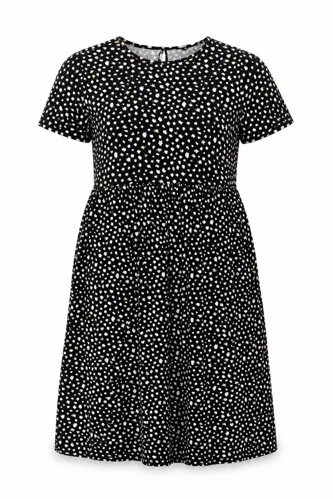 Wednesday's Girl Women's Black Floral A-Line Midi Dress Size S