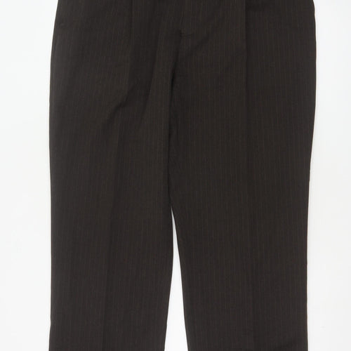 Taylor & Wright Men's Brown Pinstripe Dress Trousers 38S