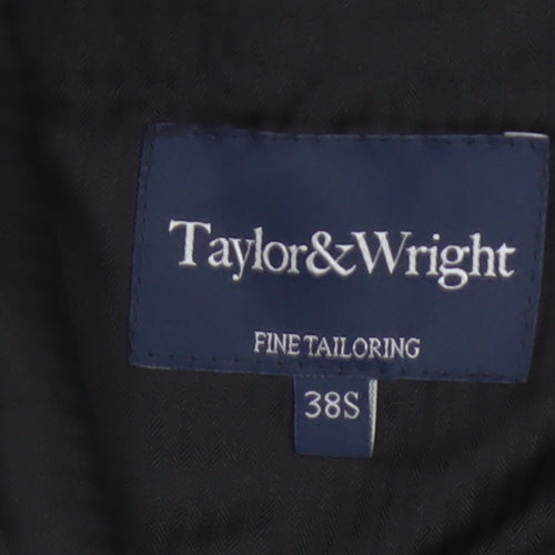 Taylor & Wright Men's Brown Pinstripe Dress Trousers 38S