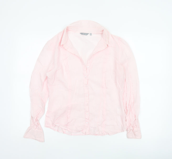Marks & Spencer Per Una Women Pink Button-Up Blouse Size 12