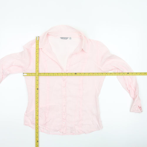 Marks & Spencer Per Una Women Pink Button-Up Blouse Size 12