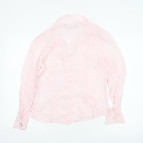 Marks & Spencer Per Una Women Pink Button-Up Blouse Size 12