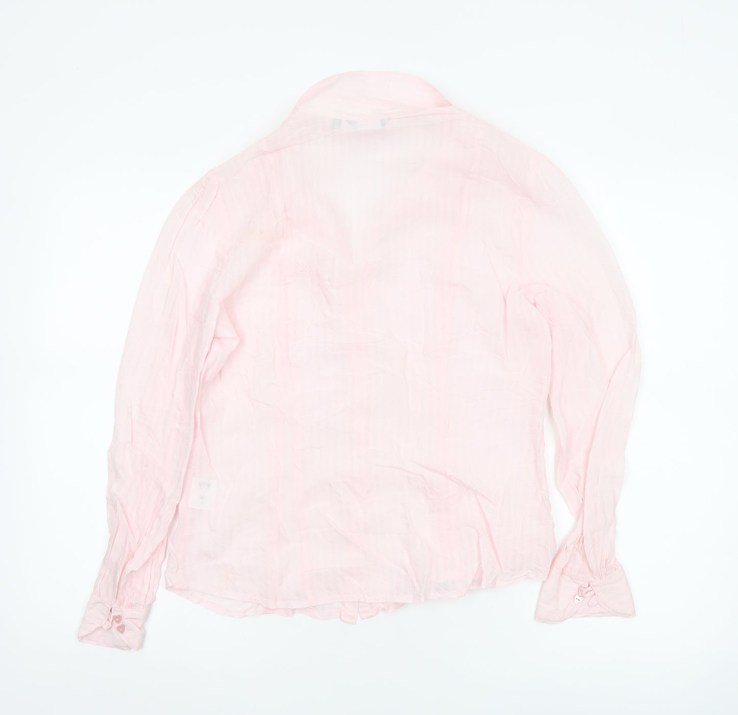 Marks & Spencer Per Una Women Pink Button-Up Blouse Size 12