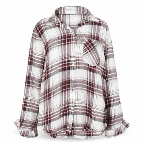 Dorothy Perkins Womens UK 12 Plaid Long Sleeve Button-Up Shirt