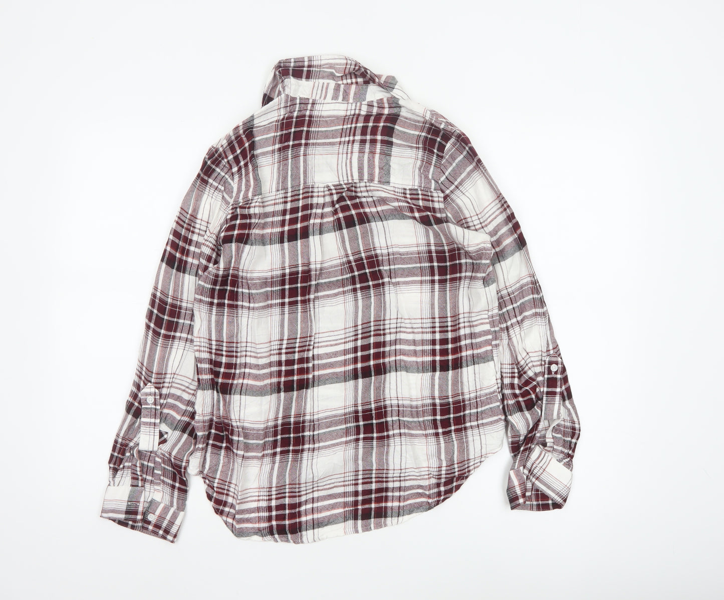 Dorothy Perkins Womens UK 12 Plaid Long Sleeve Button-Up Shirt