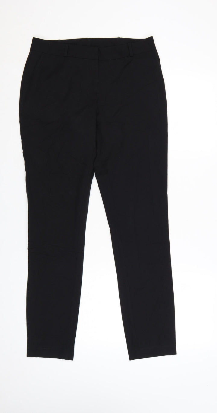 New Look Womens Black Size 10 Slim Fit Ankle Trousers
