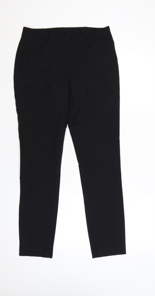New Look Womens Black Size 10 Slim Fit Ankle Trousers