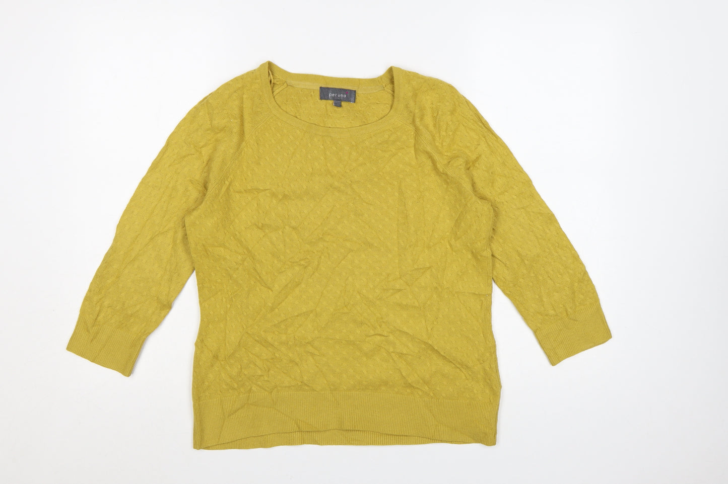 Marks and Spencer Per Una Women Yellow Size 10 Knit Pullover Jumper