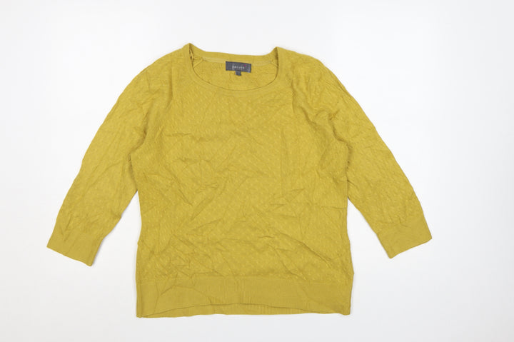 Marks and Spencer Per Una Women Yellow Size 10 Knit Pullover Jumper