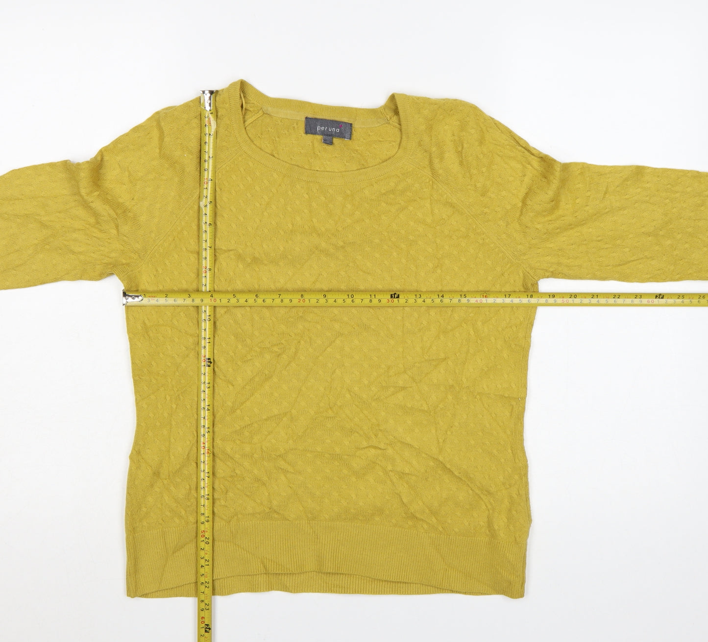 Marks and Spencer Per Una Women Yellow Size 10 Knit Pullover Jumper