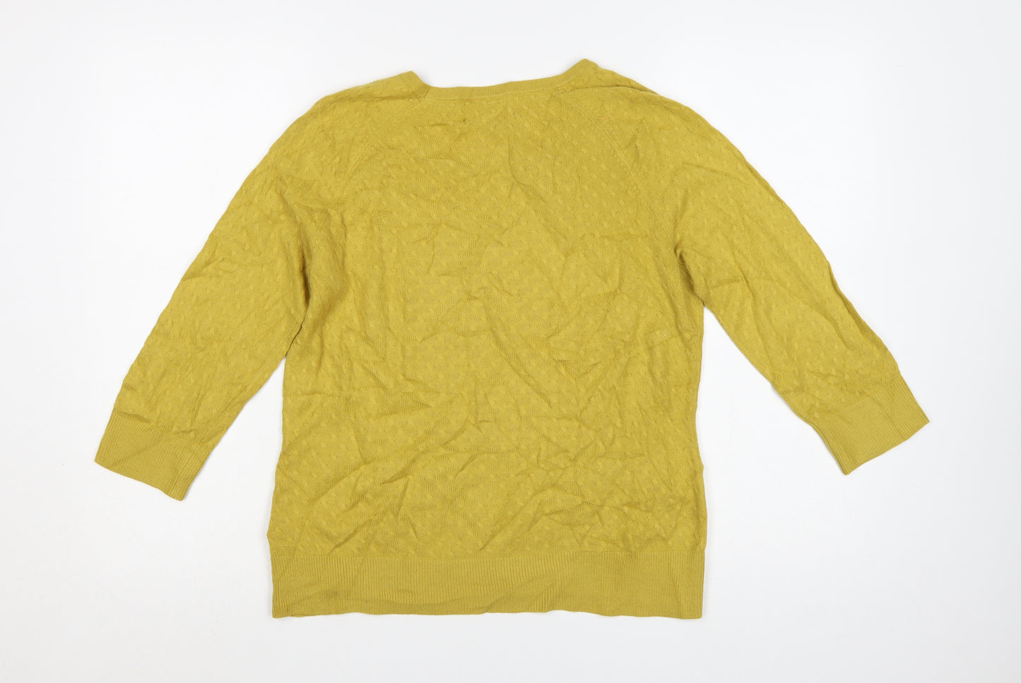 Marks and Spencer Per Una Women Yellow Size 10 Knit Pullover Jumper