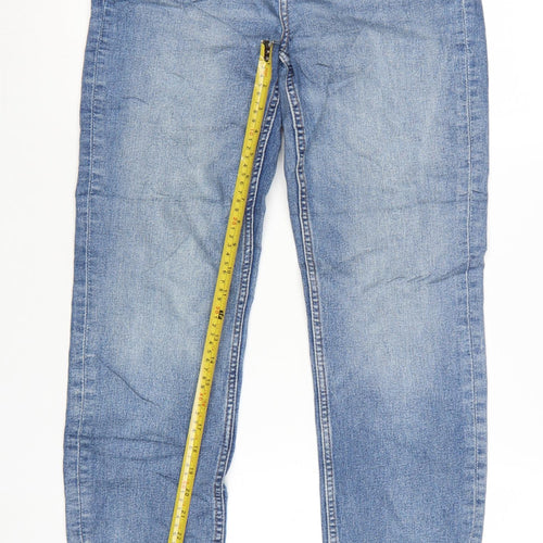Marks and Spencer Womens Blue Straight Leg Jeans Size 10 Regular