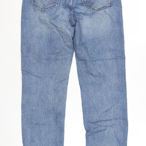 Marks and Spencer Womens Blue Straight Leg Jeans Size 10 Regular