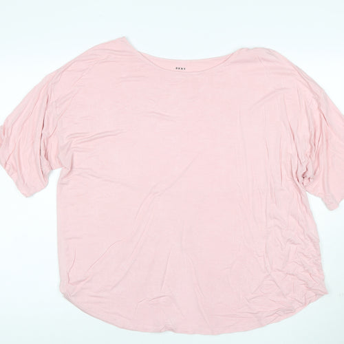 DKNY Women’s Pink Relaxed Fit Jersey T-Shirt XL