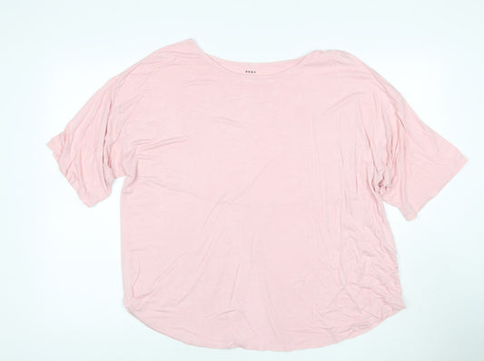 DKNY Women’s Pink Relaxed Fit Jersey T-Shirt XL