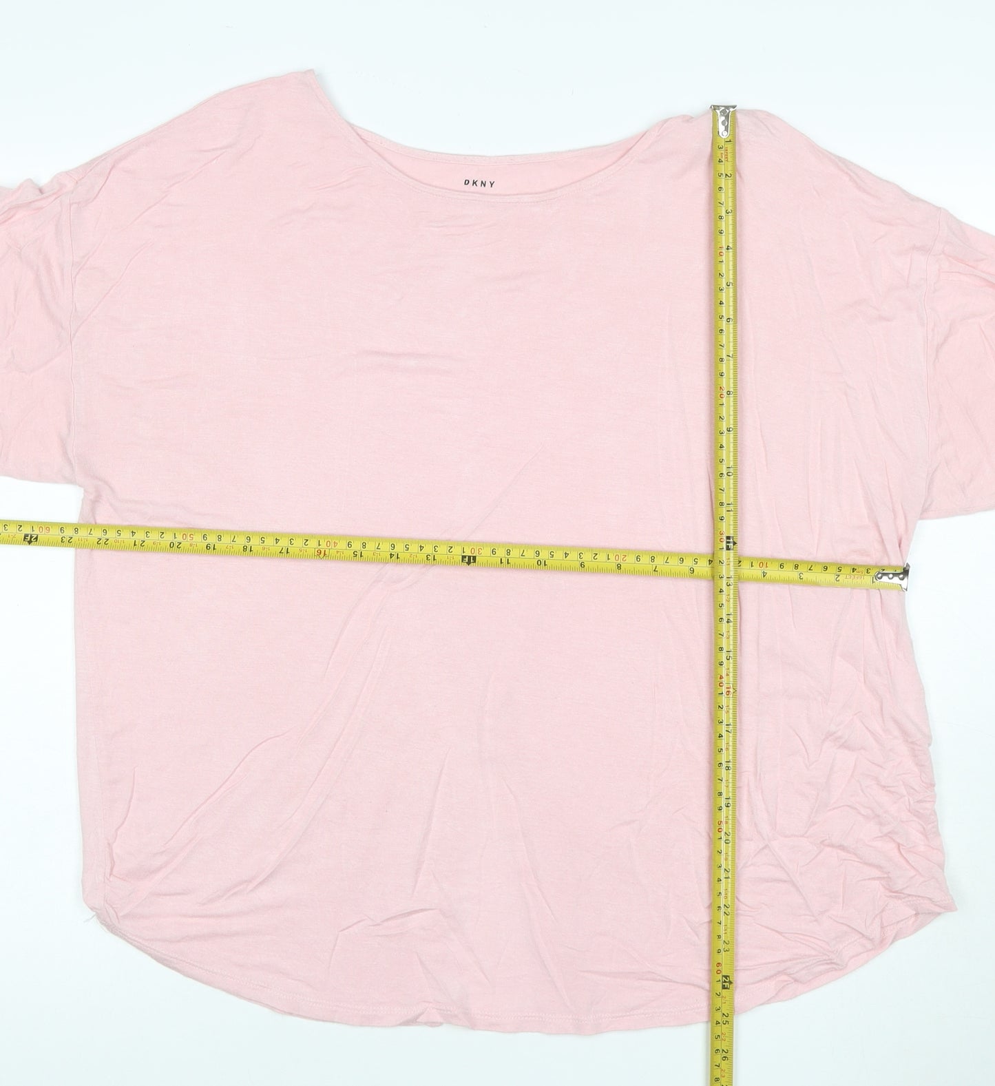 DKNY Women’s Pink Relaxed Fit Jersey T-Shirt XL