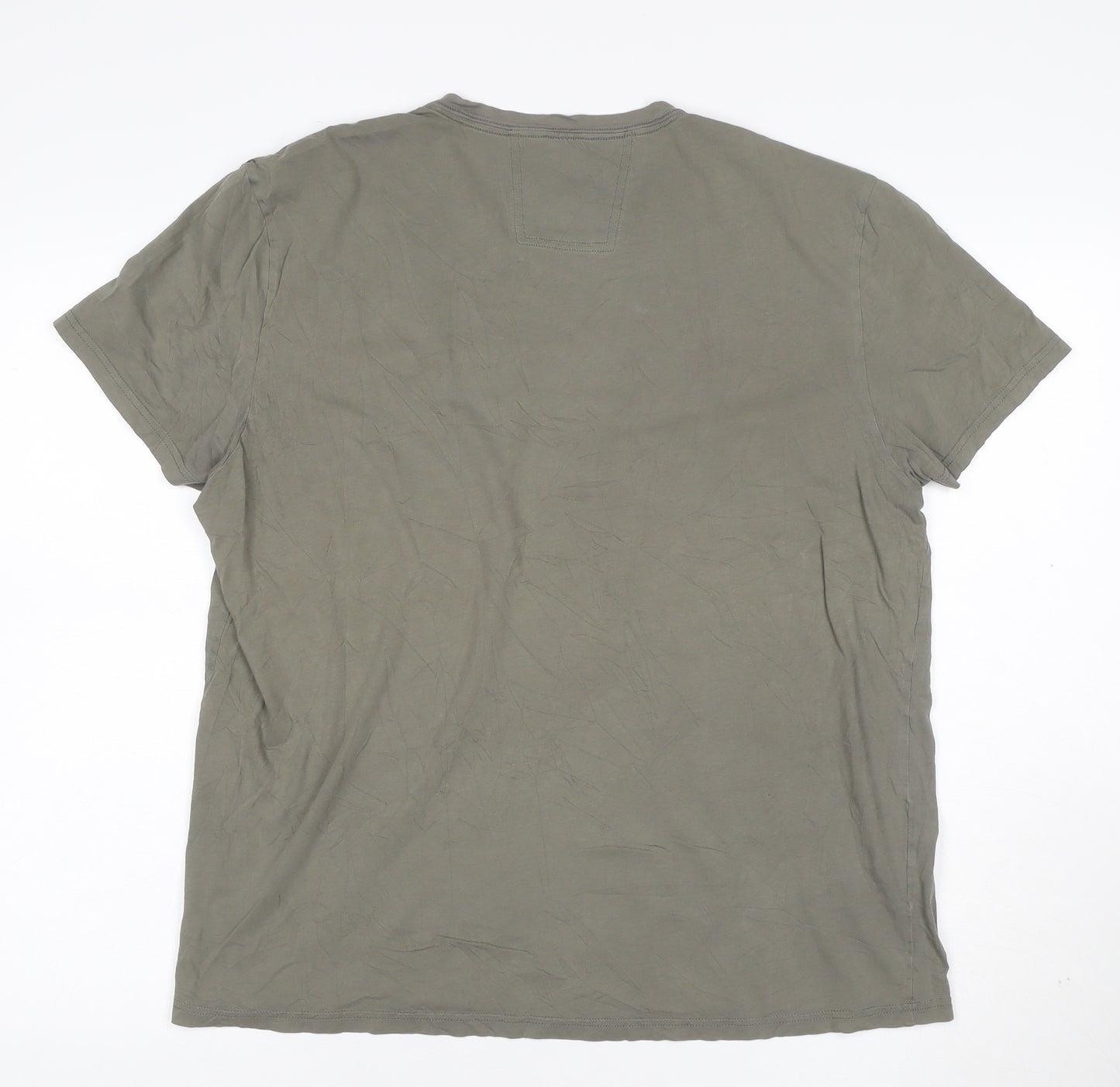 Calvin Klein Men's Green Graphic Print Short Sleeve T-Shirt L