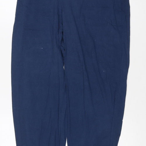BAM Womens Blue Bamboo Jogger Trousers Size 14