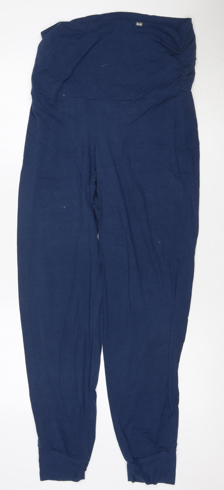 BAM Womens Blue Bamboo Jogger Trousers Size 14