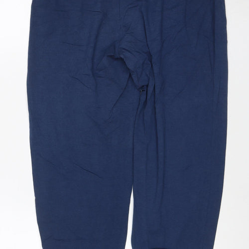 BAM Womens Blue Bamboo Jogger Trousers Size 14